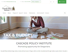 Tablet Screenshot of cascadepolicy.org